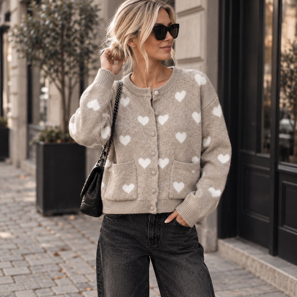 Strickjacke Herz V.Milano