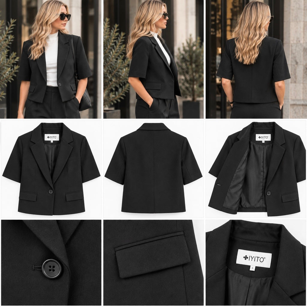 Kurzarm Blazer IYITO
