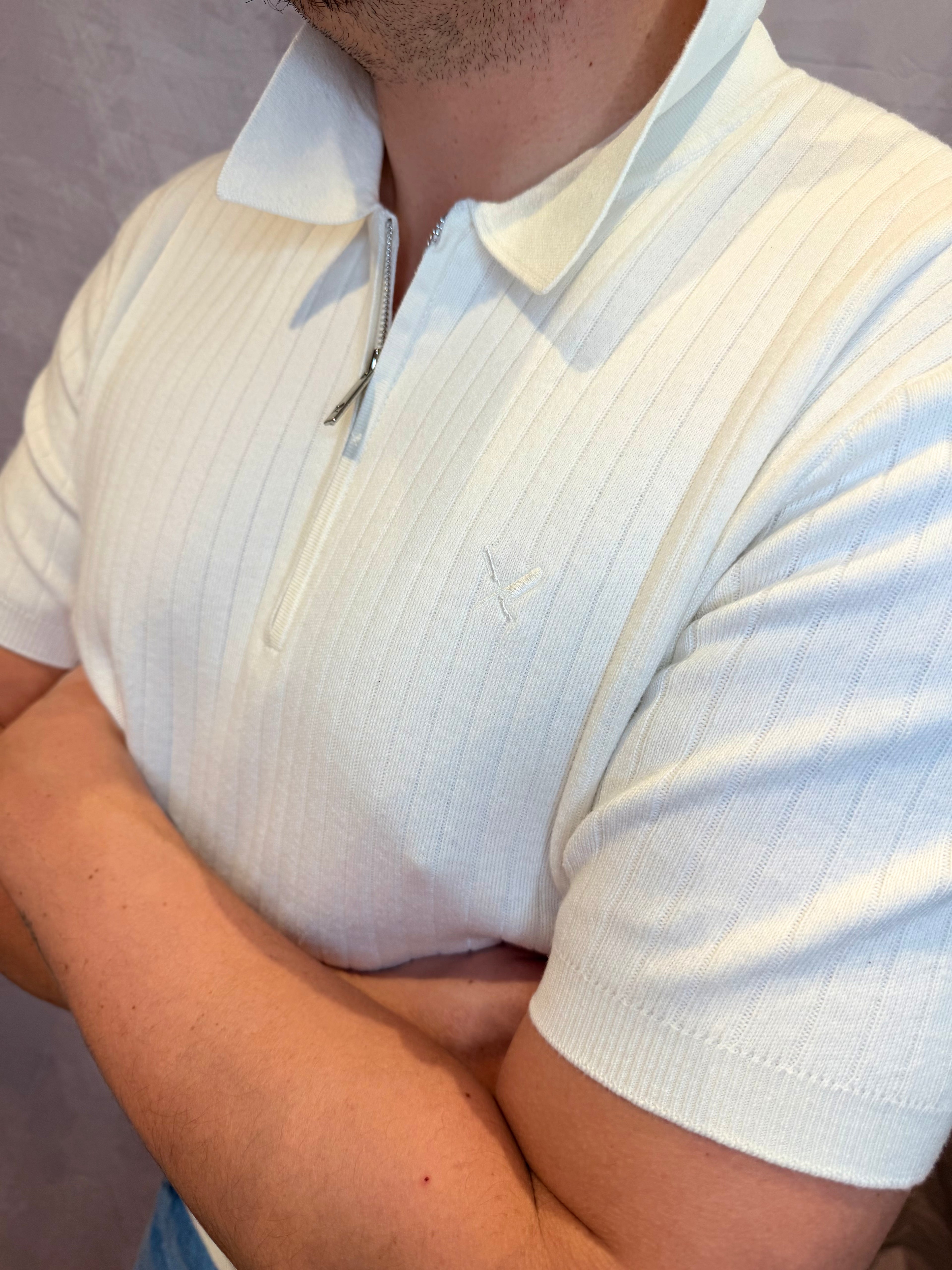 Polo Zip Distorted People